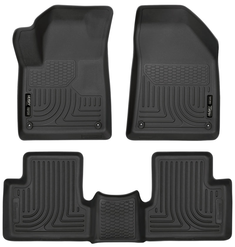 Husky Liners 2015 Jeep Cherokee WeatherBeater Combo Black Floor Liners (3pc) 99091 Photo - Primary