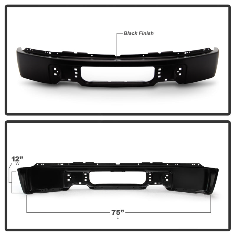 Spyder Ford F150 09-14 w/o Fog Light Hole Front Bumper - Black (OEM 9L3Z17757CPTM) 9948466 9948466 User 1