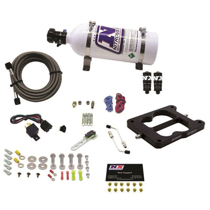 Nitrous Express Q-Jet/Holley Spread Bore Hitman Plus Nitrous Kit (50-200HP) w/5lb Bottle 40081-05 40081-05 Photo - Primary