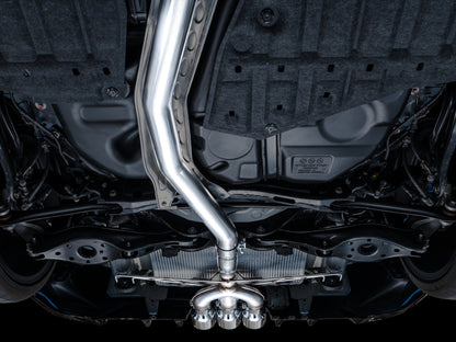 AWE Tuning 2023 Honda Civic Type R FL5 Track Edition Exhaust w/ Triple Chrome Silver Tips 3020-52287 3020-52287 Photo - Mounted