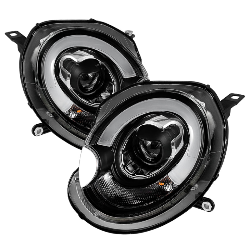 Spyder Mini Cooper 2007-2012 Projector Headlights Halogen Model Only - DRL Black PRO-YD-MC07-DRL-BK 5080608 5080608 Photo - Primary