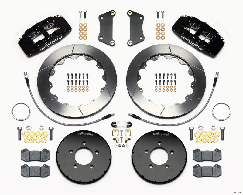 Wilwood Dynapro 6 Front Hat Kit 12.88in 2005-Up Mazda 3 w/ Lines 140-13581 140-13581 Photo - Primary