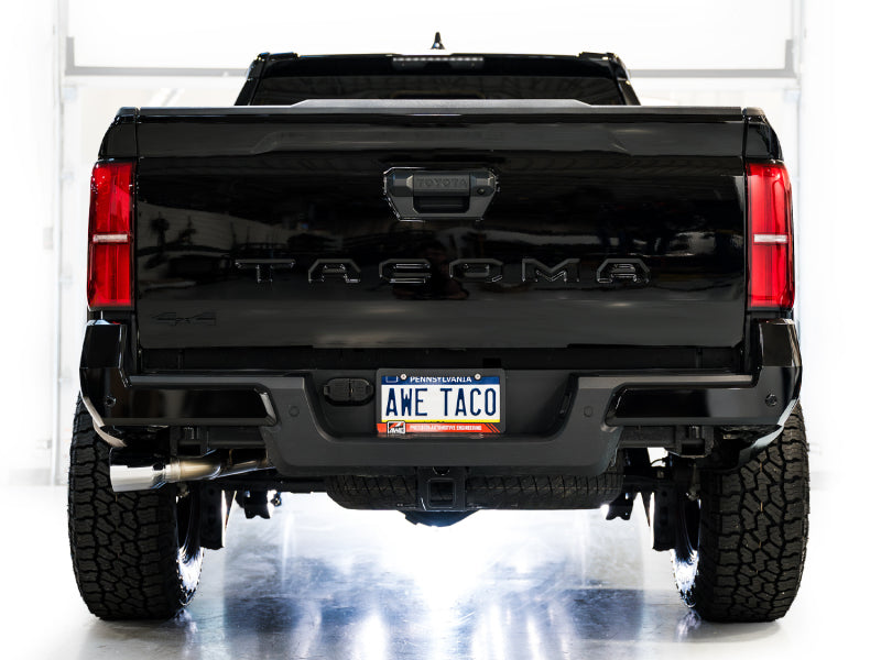AWE Tuning AWE Exhaust for 4th Gen Toyota Tacoma Dual Chrome Silver Tips 3015-32254 3015-32254 Photo - Mounted