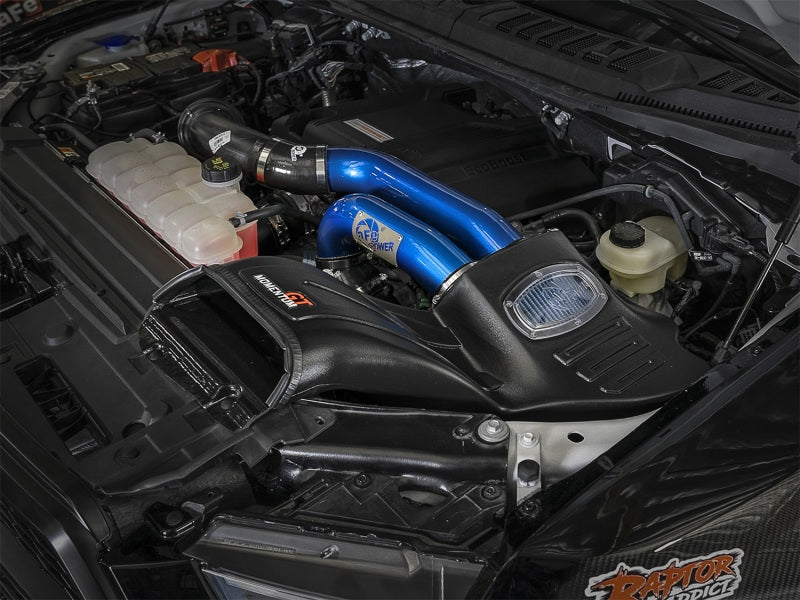 aFe Momentum XP Pro 5R Cold Air Intake System w/ 3 in Blue Intake Tubes 54-73120-L Photo - Mounted