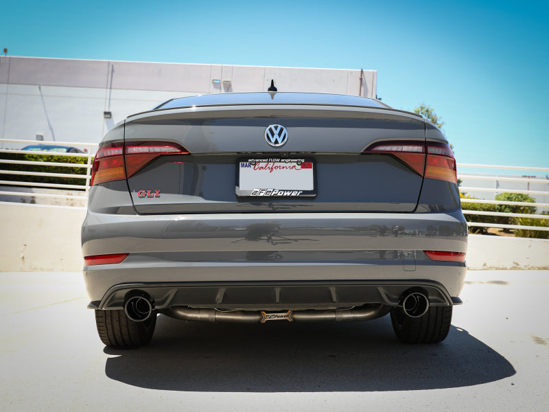 afe POWER MACH Force-Xp 19-20 Volkswagen Jetta GLI L4-2.0L (t) 304 SS Cat-Back Exhaust System 49-36432-B 49-36432-B Photo - Mounted