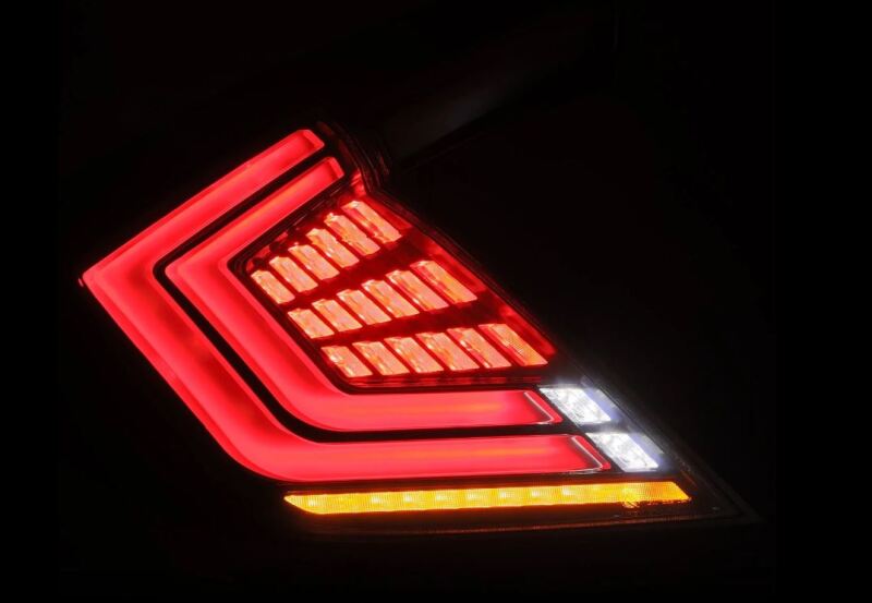 AlphaRex 16-21 Honda Civic Hatchback / Type-R FK8 Nova-Series LED Tail Lights - Black Smoke 676010 676010 User 5