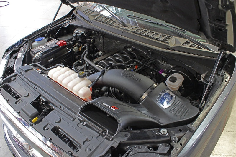 aFe Momentum GT Pro 5R Cold Air Intake System: Ford F-150 15-16 V8-5.0L (C 54-73114 Photo - Mounted