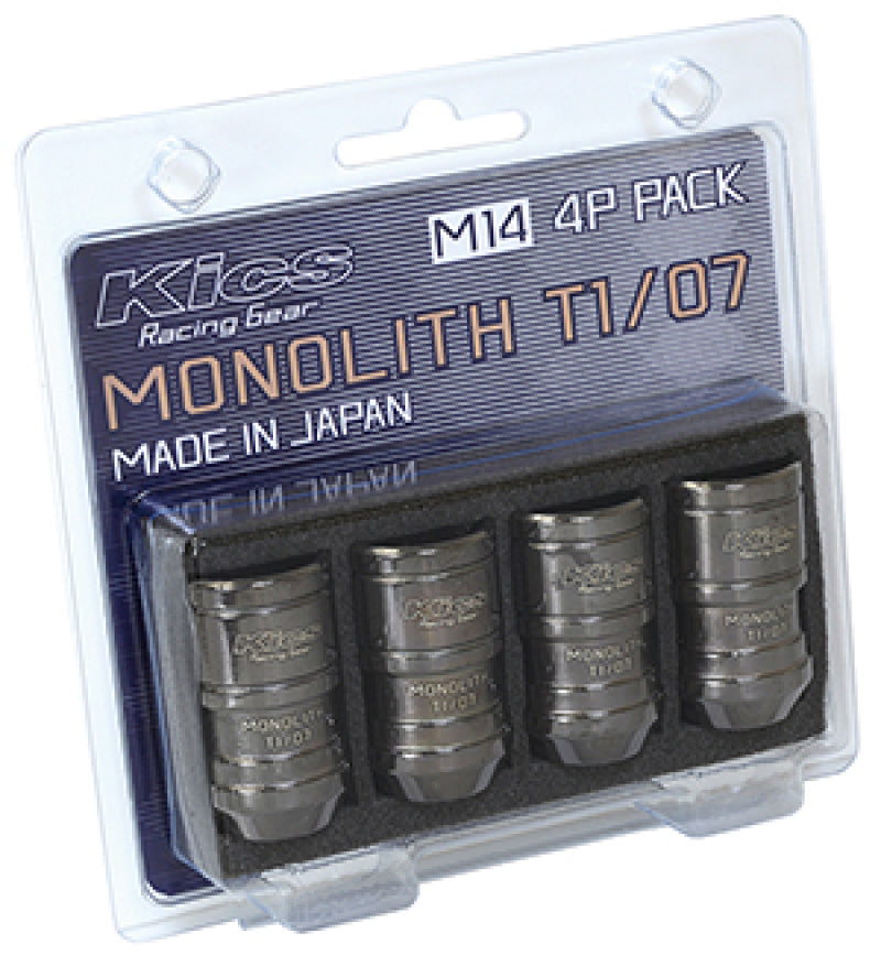 Project Kics 14 x 1.5 Glorious Black T1/07 Monolith Lug Nuts - 4 Pcs WMN04GK4P WMN04GK4P User 1