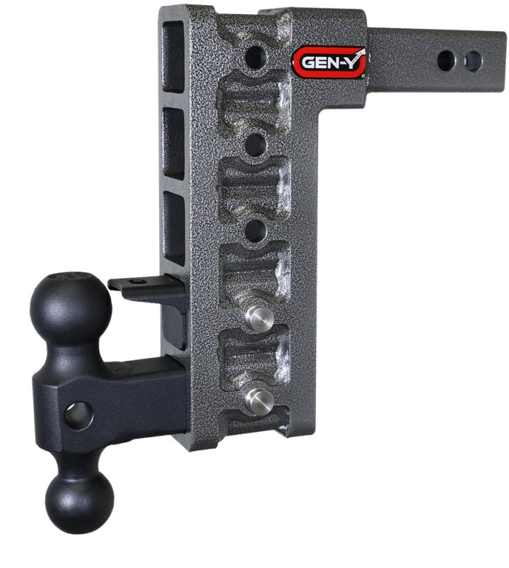 GEN-Y Hitch Gen-Y Mega Duty 2in Shank 10in Drop 1500lb TW 10K Hitch w/GH-031 Dual-Ball/GH-032 Pintle Lock GH-325 GH-325 User 1