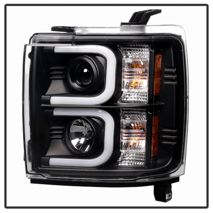 Spyder Chevy Silverado 2014-16 2500 HD Projector Headlights Light Bar DRL Blk PRO-YD-CSHD14-LBDRL-BK 5081032 5081032 User 1