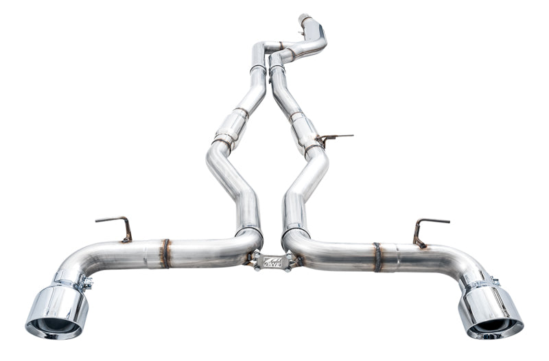 AWE 2020 Toyota Supra A90 Track Edition Exhaust - 5in Chrome Silver Tips 3015-32116 3015-32116 Photo - out of package
