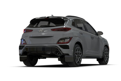 Rally Armor 2022 Hyundai Kona N Line Black UR Mud Flap w/ White Logo MF93-UR-BLK-WH MF93-UR-BLK-WH User 1