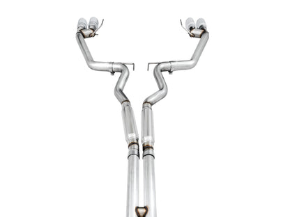 AWE Tuning 2018+ Ford Mustang GT (S550) Cat-back Exhaust - Track Edition (Quad Chrome Silver Tips) 3020-42064 3020-42064 Photo - out of package