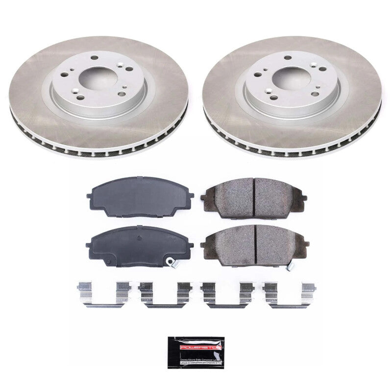 PowerStop Power Stop 06-11 Honda Civic Front Semi-Coated Rotor Kit SC2439 SC2439 Photo - Primary