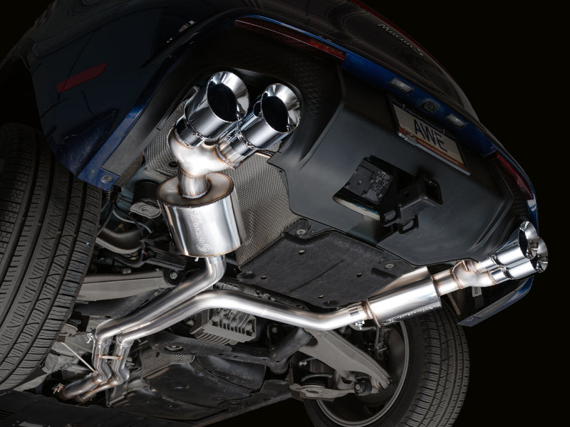AWE Tuning 2022+ Porsche Macan 2.9TT Touring Edition Catback Exhaust w/ Chrome Silver Tips 3015-42952 3015-42952 Photo - Mounted