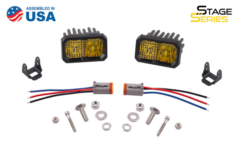 Diode Dynamics Stage Series 2 In LED Pod Sport - Yellow Combo Standard ABL (Pair) DD6391P DD6391P User 8