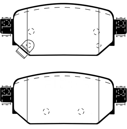 EBC 2017+ Mazda 3 2.0L Yellowstuff Rear Brake Pads DP43081R DP43081R Photo - Primary