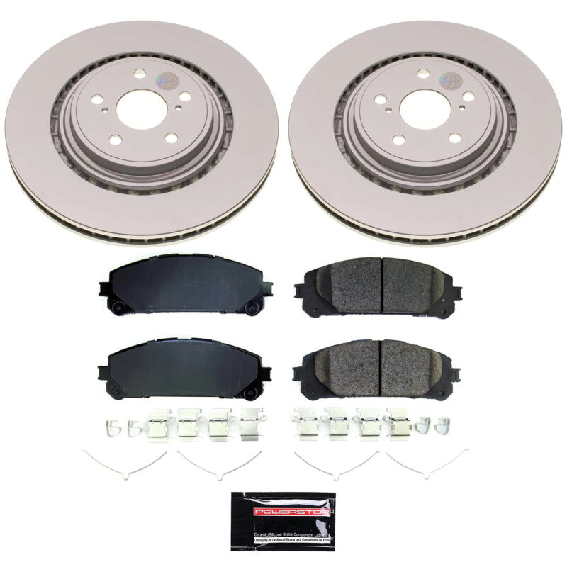 PowerStop Power Stop 20-22 Toyota Highlander Front Z17 Coated Brake Kit CRK8753 CRK8753 Photo - Primary