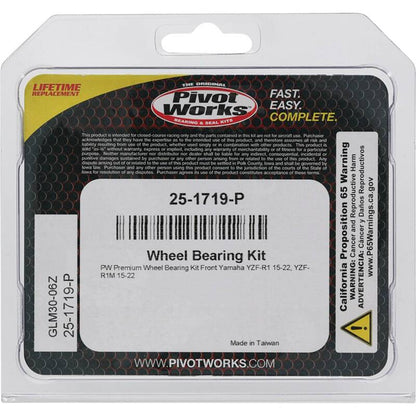 Pivot Works Yamaha Wheel Bearing Kit Premium Bearings 25-1719-P 25-1719-P Photo - Primary