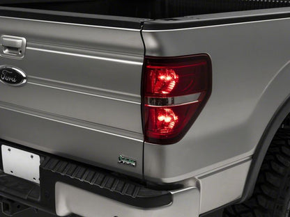 Raxiom 09-14 Ford F-150 Styleside Tail Lights- Chrome Housing - Red/Clear Lens T542865 T542865 Photo - Close Up