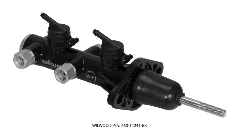 Wilwood Tandem Remote Master Cylinder - 7/8" Bore, Black 260-14241-BK Photo - Primary