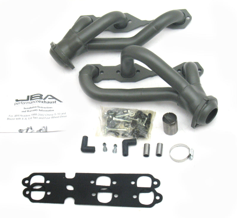 JBA 88-95 & 02-03 GM S-Truck 4.3L V6 4WD 1-1/2in Primary Ti Ctd Cat4Ward Header 1840S-3JT 1840S-3JT Photo - Primary