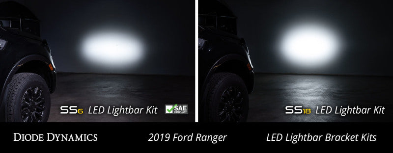 Diode Dynamics 19-21 Ford Ranger SS18 LED Lightbar Kit - Amber Combo DD6598 DD6598 User 8