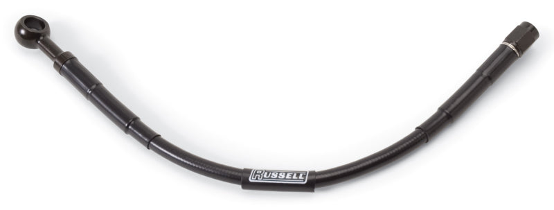 Russell Black Universal Brake Hose 10mm Banjo (3/8") To Straight -3 AN 657023 Photo - Primary