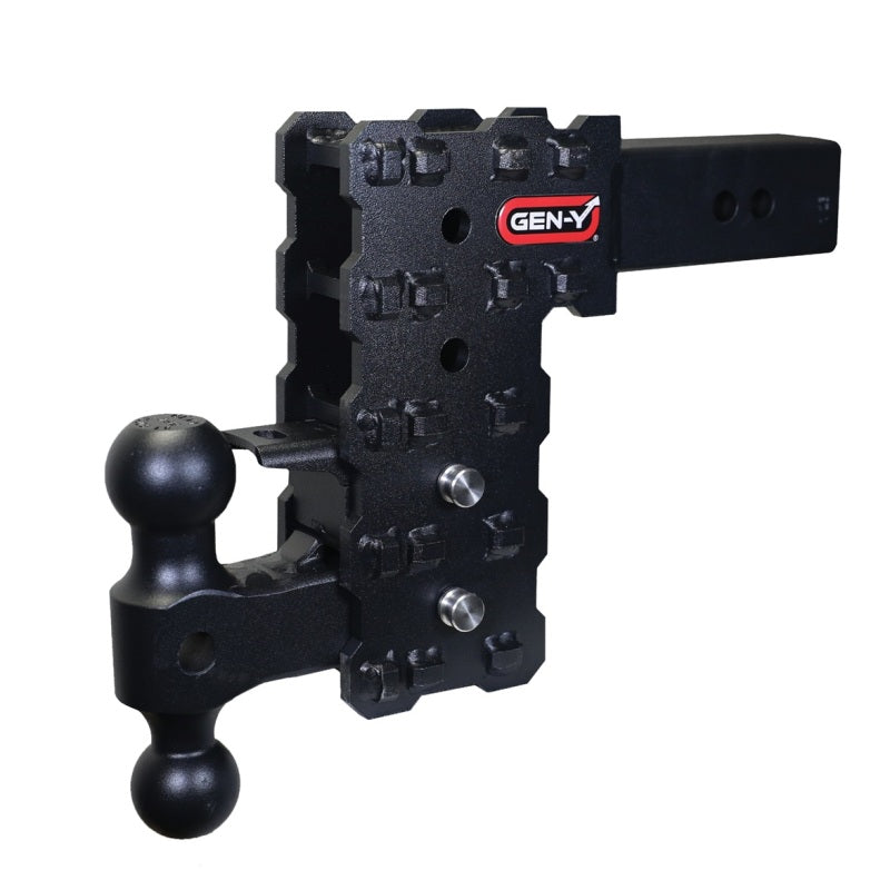 GEN-Y Hitch Gen-Y Phantom-X 2.5in Solid Shank 7.5in Drop 1.6K TW 16K Hitch w/GH-051 Dual-Ball & GH-032 Pintle LK GH-2424X GH-2424X User 1