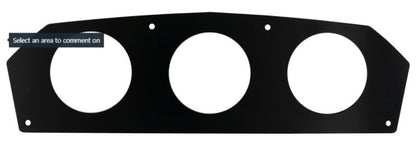 Autometer CAN-AM 12-18  Maverick / 10-20 3 Gauge Dash Panel (Fits 2-1/16in Gauges) 5398 5398 User 1