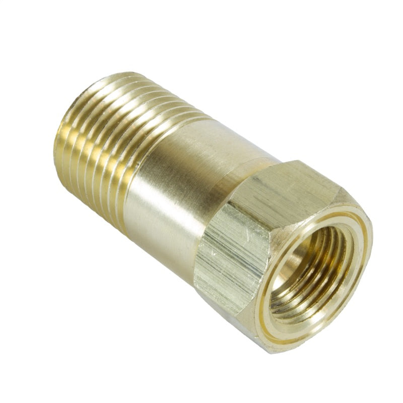 Autometer Fitting, Adapter, 1/2 NPT Male, Extension, Brass, For Mech. Temp. 2270 Photo - Primary