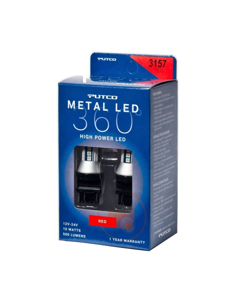 Putco 3157 - Red Metal 360 LED 343157R-360 343157R-360 Photo - Primary
