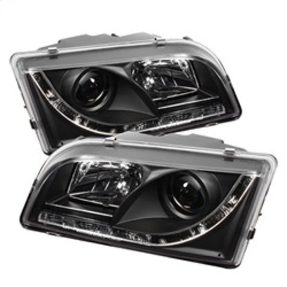 Spyder Volvo S40 97-03 Projector Headlights DRL Black High H1 Low H1 PRO-YD-VOS4097-DRL-BK 5030351 5030351 Photo - Primary