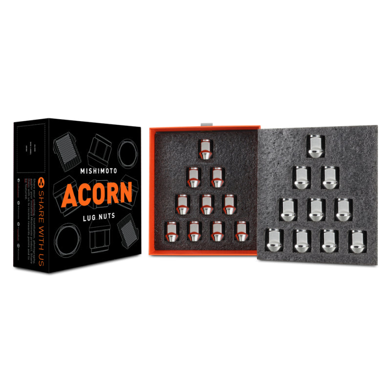 Mishimoto Steel Acorn Lug Nuts M12 x 1.5 - 20pc Set - Chrome MMLG-AC1215-20CH MMLG-AC1215-20CH User 1