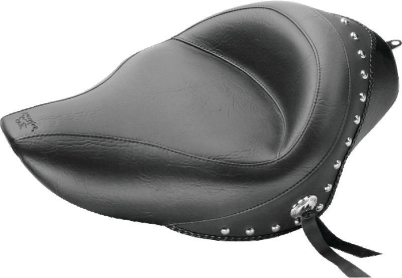 Mustang Motorcycle Mustang 04-21 Harley Sportster 4.5 Gallon Wide Touring Solo Seat w/Studs - Black 76153 76153 Photo - Primary
