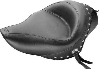 Mustang Motorcycle Mustang 04-21 Harley Sportster 4.5 Gallon Wide Touring Solo Seat w/Studs - Black 76153 76153 Photo - Primary