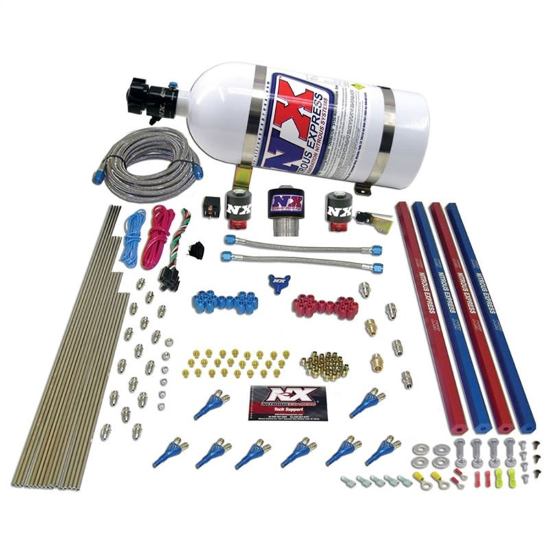 Nitrous Express Pro-Shk/Gas Nitrous Kit (200-600HP) w/Rails and 10lb Bottle 91206-10 91206-10 Photo - Primary