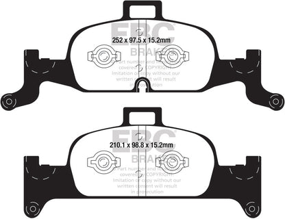 EBC 2018+ Audi A4 Allroad Quattro 2.0L Turbo Yellowstuff Front Brake Pads DP42290R DP42290R Photo - Primary