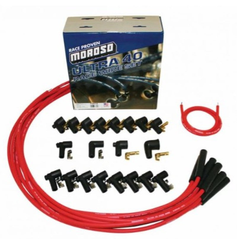 Moroso Universal Ignition Wire Set - Ultra 40 - Unsleeved - Straight - Red 73812 73812 User 1