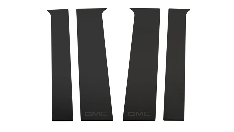 Putco 2020 GMC Sierra HD - GMC Etching - Crew Cab / Dbl Cab (6pcs) Black Platinum Pillar Posts 402671BPGM-2 402671BPGM-2 Photo - Primary