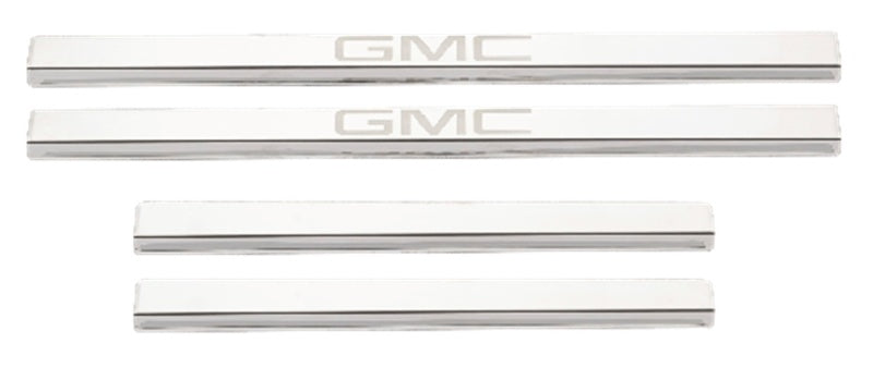 Putco 2020 GMC Sierra LD/HD - Crew Cab (4pc) w/ GMC Etching SS Door Sills 95183GM-2 95183GM-2 Photo - Primary