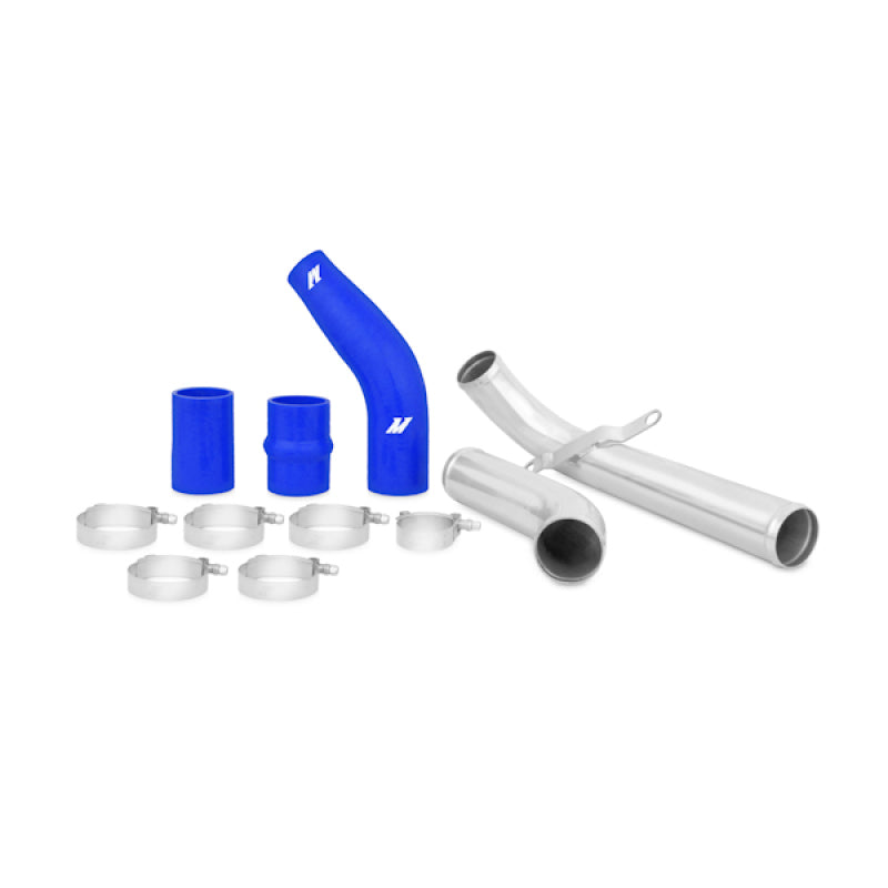 Mishimoto Upper Intercooler Pipe Kit 2 Blue 2008+ Mitsubishi Lancer Evolution X MMICP-EVO-10UBL Photo - Primary