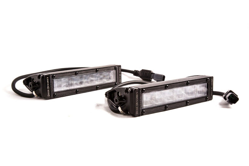 Diode Dynamics 6 In LED Light Bar Single Row Straight SS6 - White Wide Light Bar (Pair) DD5022P DD5022P Photo - Primary