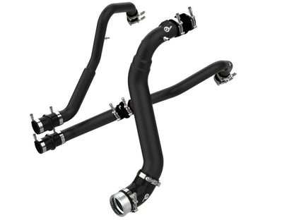 aFe Bladerunner Intercoolers I/C Tubes Hot/Cold 2021+ Ford F-150 V6-2.7L (tt) - Black 46-20474-B 46-20474-B Photo - Primary