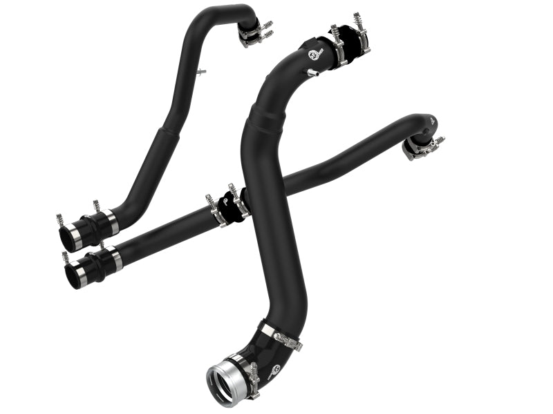 aFe Bladerunner Intercoolers I/C Tubes Hot/Cold 2021+ Ford F-150 V6-2.7L (tt) - Black 46-20474-B 46-20474-B Photo - Primary