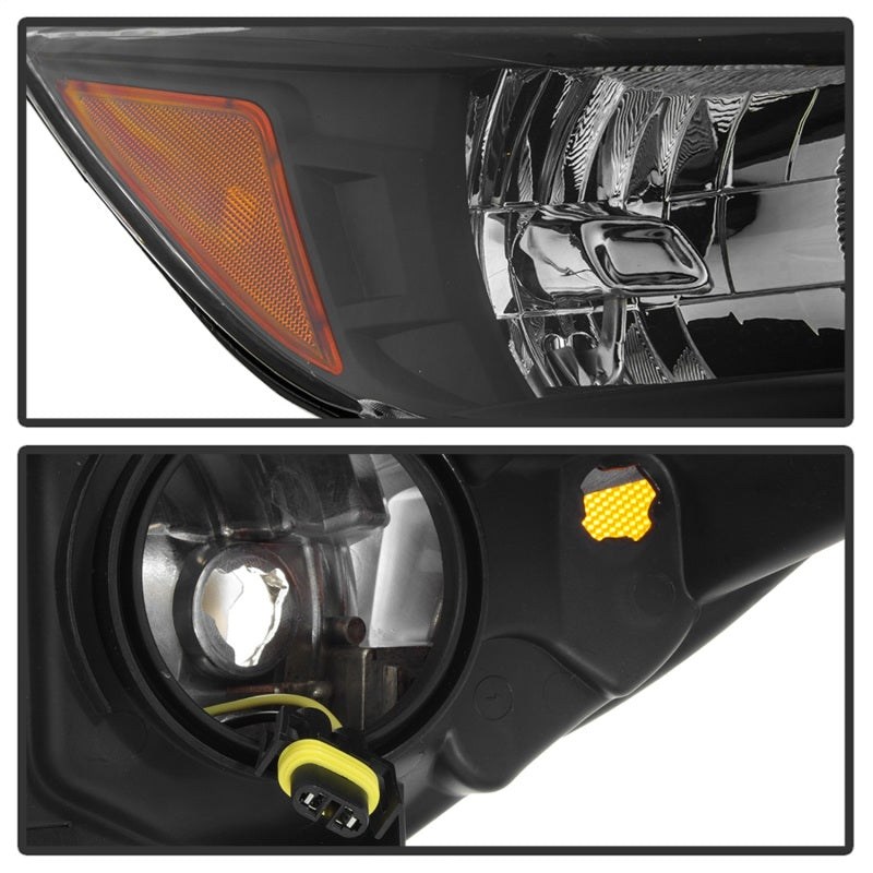 SPYDER xTune 13-16 Ford Escape OEM Style Headlights -Black (HD-JH-FESCA13-AM-BK) 9042454 9042454 Photo - Unmounted