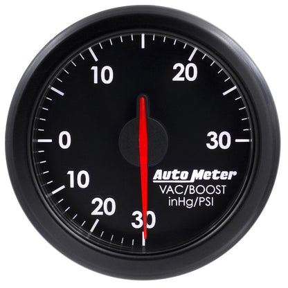 Autometer 2-1/16" Boost/Vac, 30 IN HG/30 Psi, Airdrive, Black 9159-T User 1