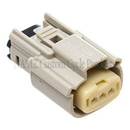 NAMZ 07-23 V-Twin FL Models Molex MX-150 3-Position Female Connector - Gray (72514-07GY) NM-33471-0302 NM-33471-0302 Photo - Primary