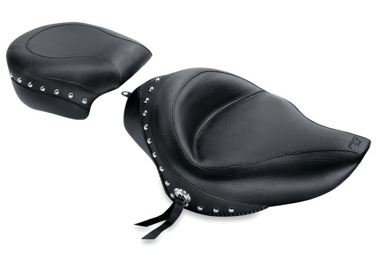 Mustang Motorcycle Mustang 04-21 Harley Sportster Standard Touring Passenger Seat w/Studs - Black 76501 76501 Photo - Primary