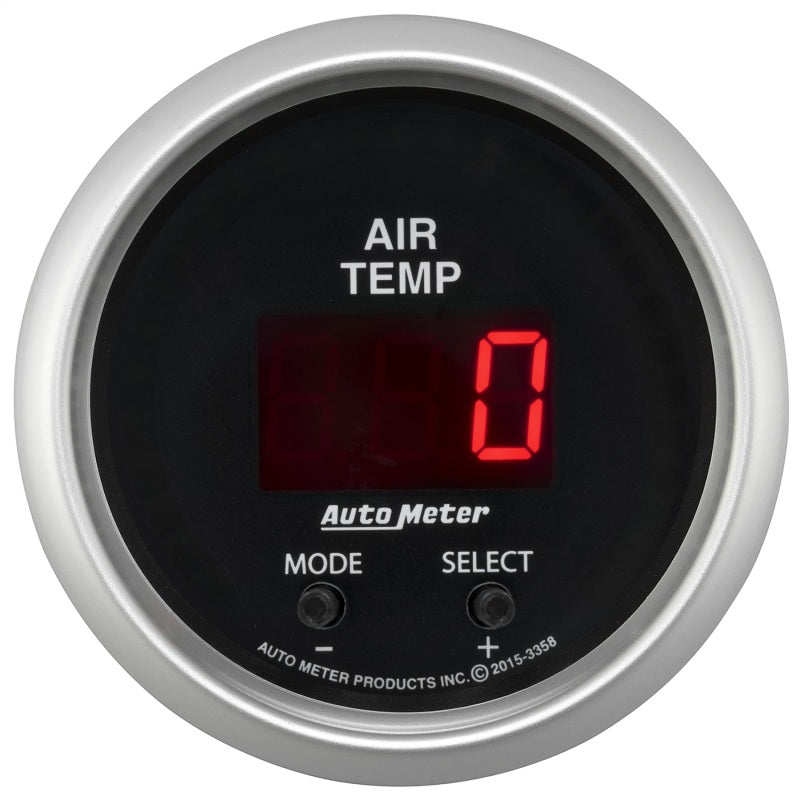Autometer Gauge, Air Temp, Dual, 2 1/16", 0-300 Deg F, Digital, Sport-Comp 3358 Photo - Primary